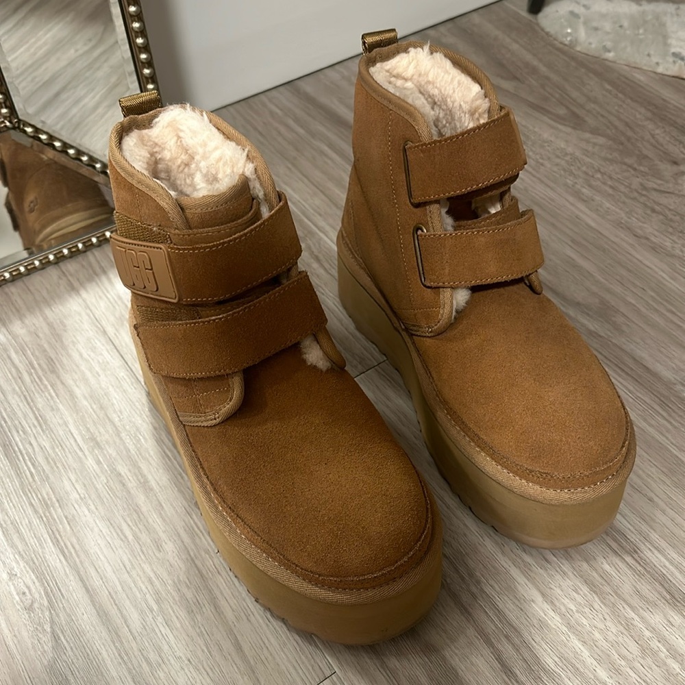 UGG Velcro platform boot